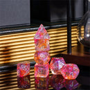 Fairy Mystic - 7 Piece Polyhedral Dice Set + Dice Bag