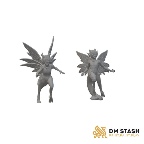 Feral Faeries | BeaMini Unpainted RPG Miniatures