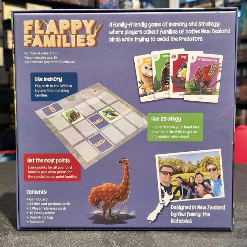 Flappy Families | New Zealand Designed Board Game