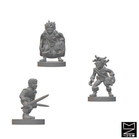 Gnome Rogues | BeaMini Unpainted RPG Miniatures