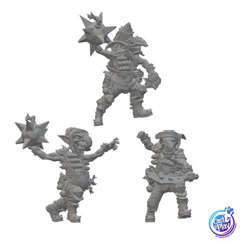 Goblin Bombers | BeaMini Unpainted RPG Miniatures