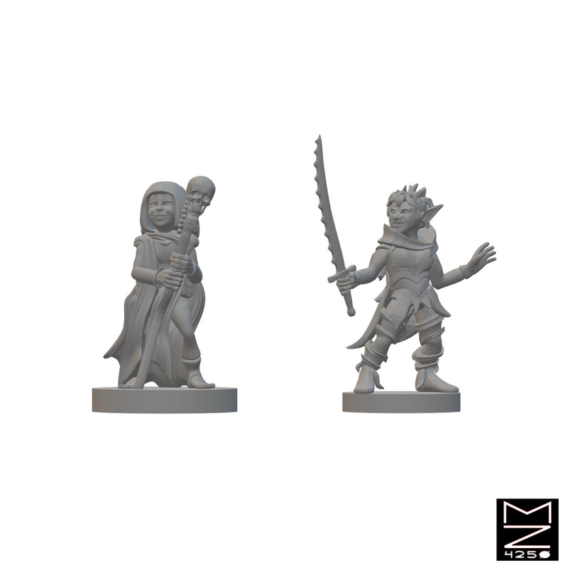 Goblin Warlocks | BeaMini Unpainted RPG Miniatures