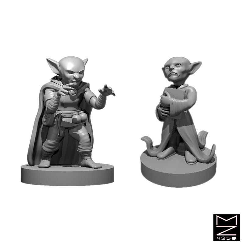 Goblin Wizards | BeaMini Unpainted RPG Miniatures