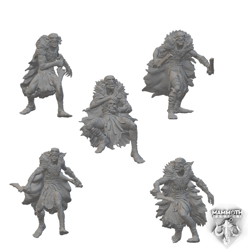 Goblin Warband | BeaMini Unpainted RPG Miniatures