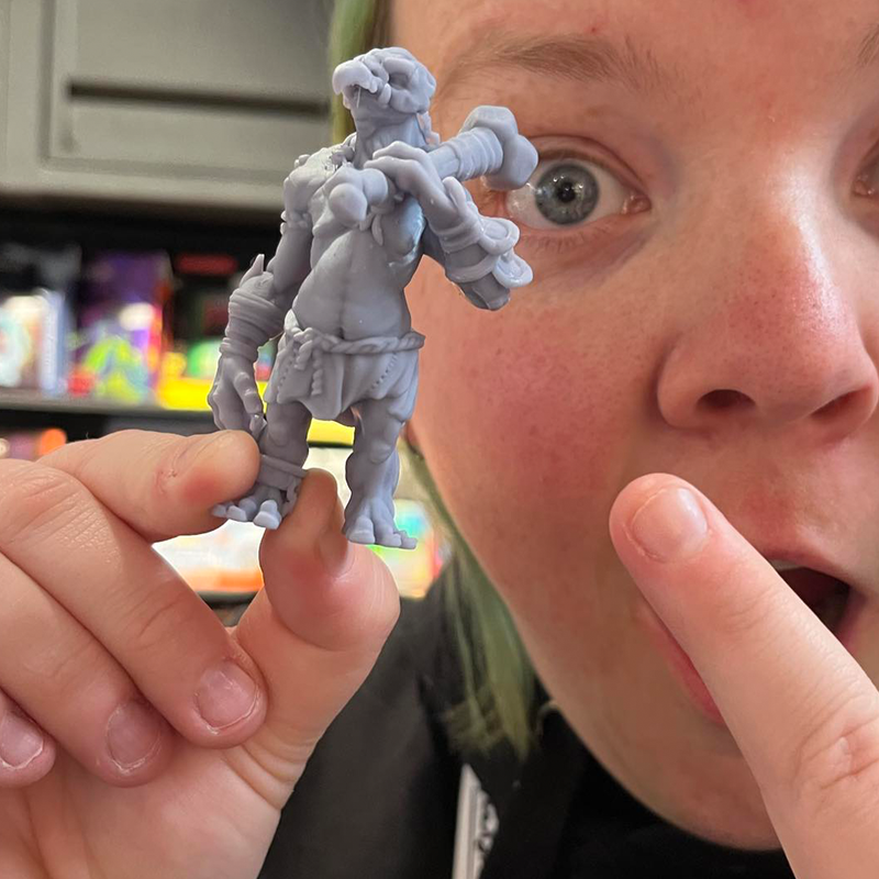 Griffon-Helm Troll | BeaMini Unpainted RPG Miniatures