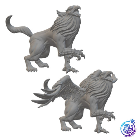 Griffons | BeaMini Unpainted RPG Miniatures