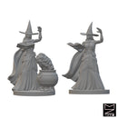 Human Female Wizards | BeaMini Unpainted RPG Miniatures