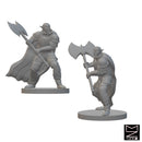 Half Orc Fighters | BeaMini Unpainted RPG Miniatures