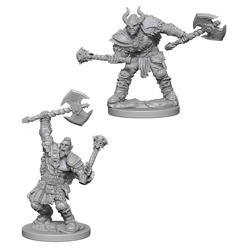 Half-Orc Male Barbarian | Deepcuts Unpainted Miniatures
