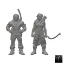 Half Orc Rangers | BeaMini Unpainted RPG Miniatures
