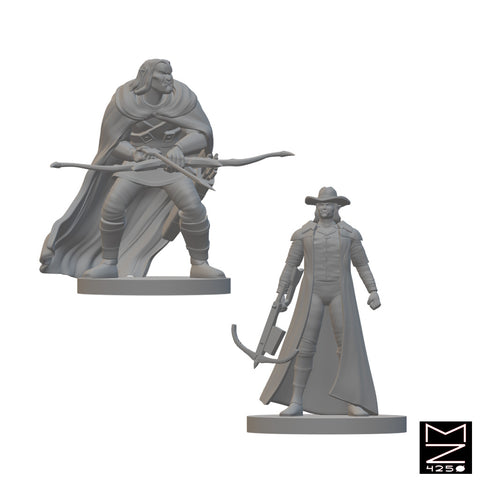 Half Orc Rangers | BeaMini Unpainted RPG Miniatures