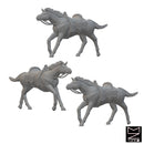 Horses | BeaMini Unpainted RPG Miniatures