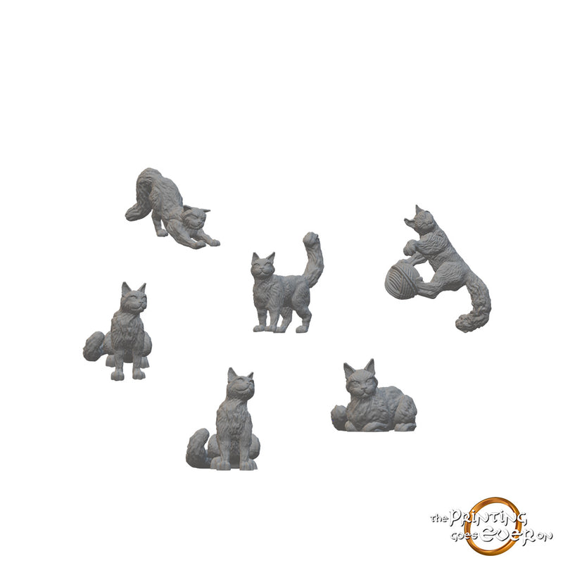 House Cats | BeaMini Unpainted RPG Miniatures