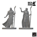 Human Druids | BeaMini Unpainted RPG Miniatures
