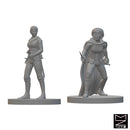Human Female Rogues | BeaMini Unpainted RPG Miniatures