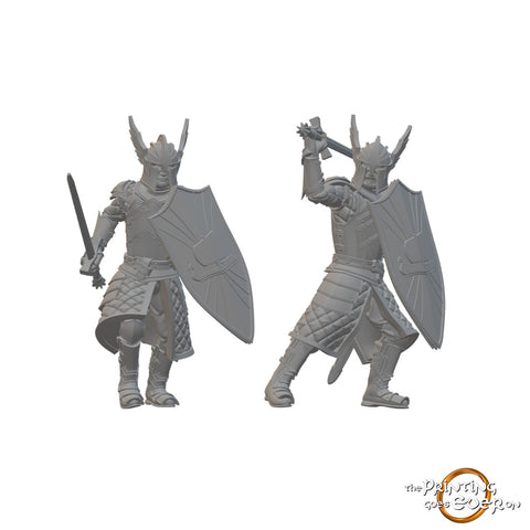 Human Paladins | BeaMini Unpainted RPG Miniatures