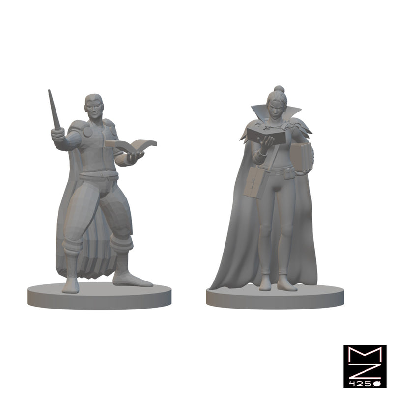 Human Wizards (Wave 3) | BeaMini Unpainted RPG Miniatures