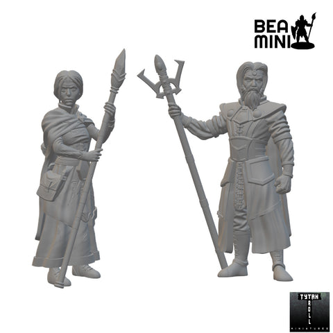 Human Wizard (Wave 4) | BeaMini Unpainted RPG Miniatures