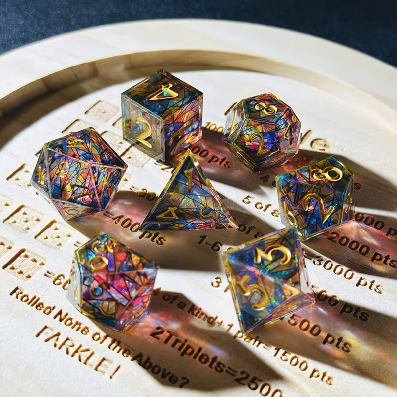 Imperial Cathedral - Handcrafted Sharp Edge Dice