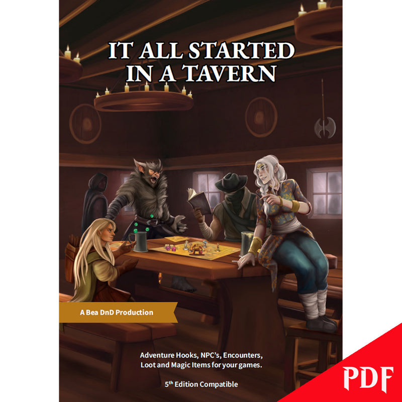 It All Started In A Tavern - The Big Book - The PDF | Bea DnD Games