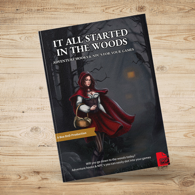 It All Started In The Woods - Adventure Hooks & NPC's (PDF)