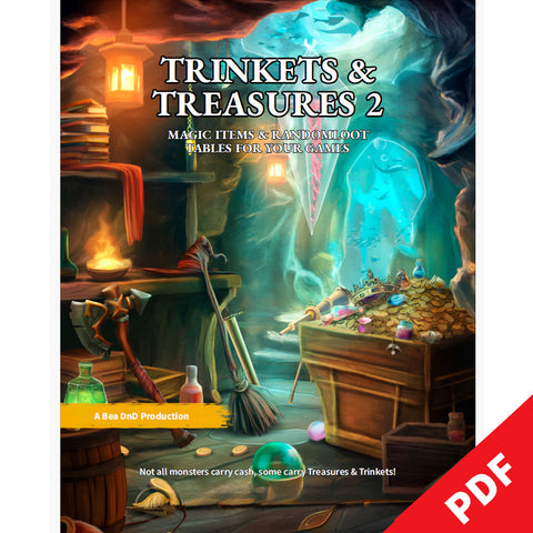 Trinkets & Treasures 2 - Loot & Magic Items For Your Games - The PDF | Bea Books