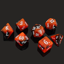 Jack-o'-Lantern - 7 Piece Polyhedral Dice Set + Dice Bag