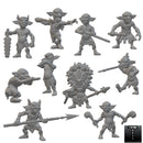 Jungle Goblins Warband | BeaMini Unpainted RPG Miniatures