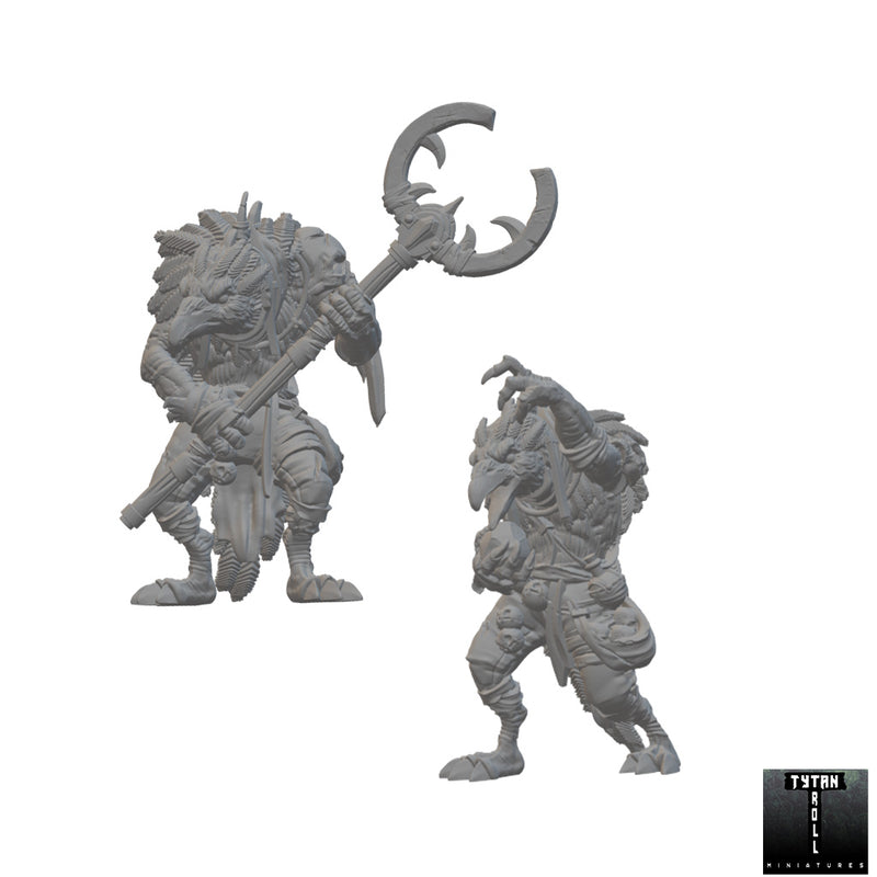 Kenku Wizards | BeaMini Unpainted RPG Miniatures