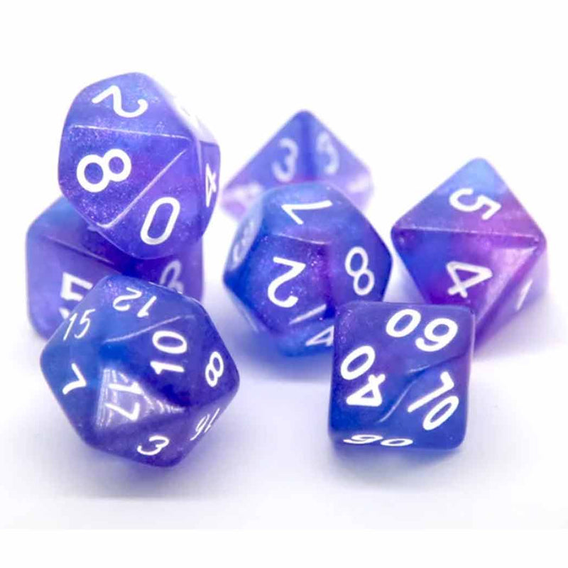 Kobold Courage - 7 Piece Polyhedral Dice Set + Dice Bag