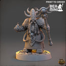 Kromund The Fire Whisperer - Deviant Dwarves of the Pandemonium | BeaMini Print to Order Miniatures