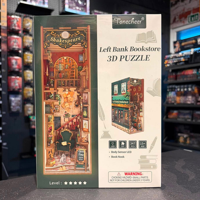 Tonecheer 3D Puzzle Book Nook - Left Bank Bookstore