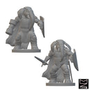 Loxodon Paladins | BeaMini Unpainted RPG Miniatures