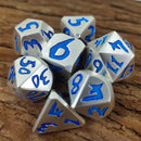 Lunascript - 7 Piece Metal Polyhedral Dice Set