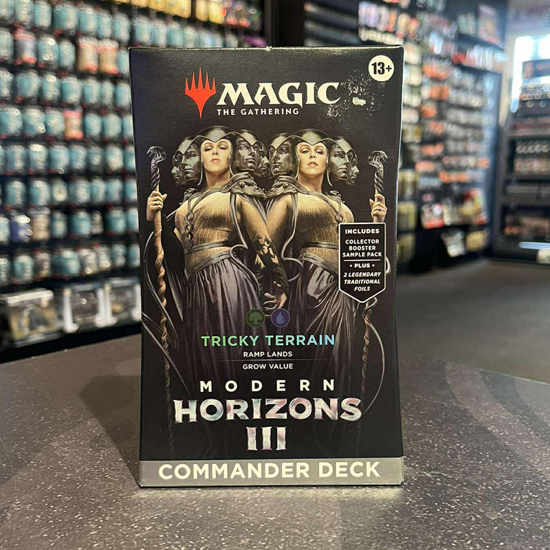 Modern Horizons 3 Commander Deck - Tricky Terrain - Bea DnD Games Modern Horizons 3 Commander Deck - Tricky Terrain - Bea DnD Games
