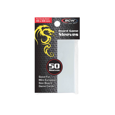 BCW Board Game Sleeves - Mini European 45mm x 68mm