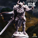 Death Knight - Vilnais the Ashen | BeaMini Print to Order Miniatures