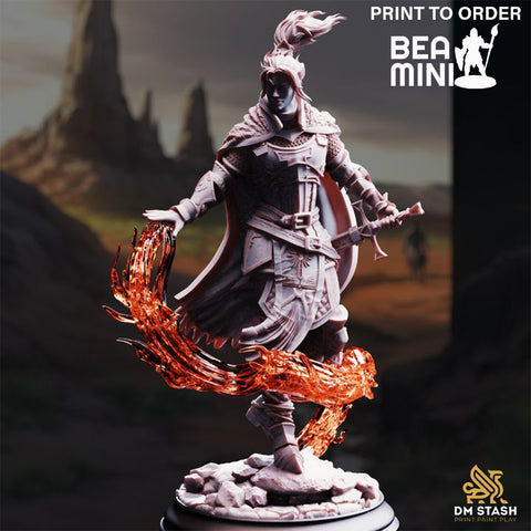 Battle Wizard - Selrina | BeaMini Print to Order Miniatures