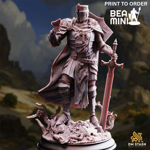 Crusader Knight - Ser Ludwig | BeaMini Print to Order Miniatures