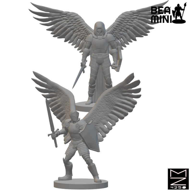 Aasimar Paladins | BeaMini Unpainted RPG Miniatures