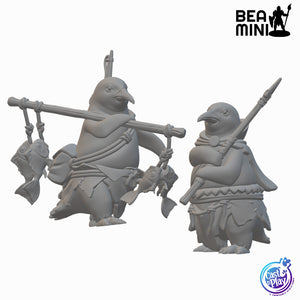 Penguinfolk | BeaMini Unpainted RPG Miniatures
