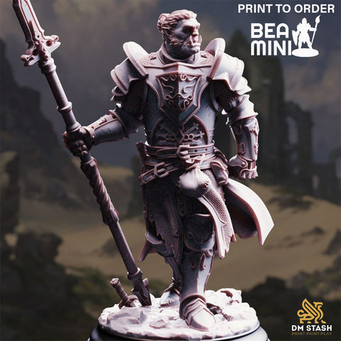 Orc Paladin - Krunthar | BeaMini Print to Order Miniatures