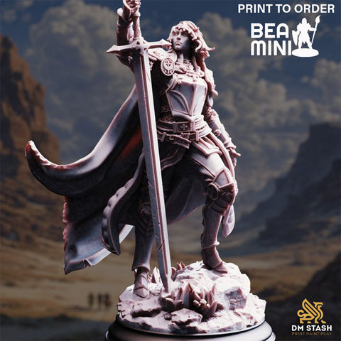 Maiden of Justice - Jeanne du Lac | BeaMini Print to Order Miniatures