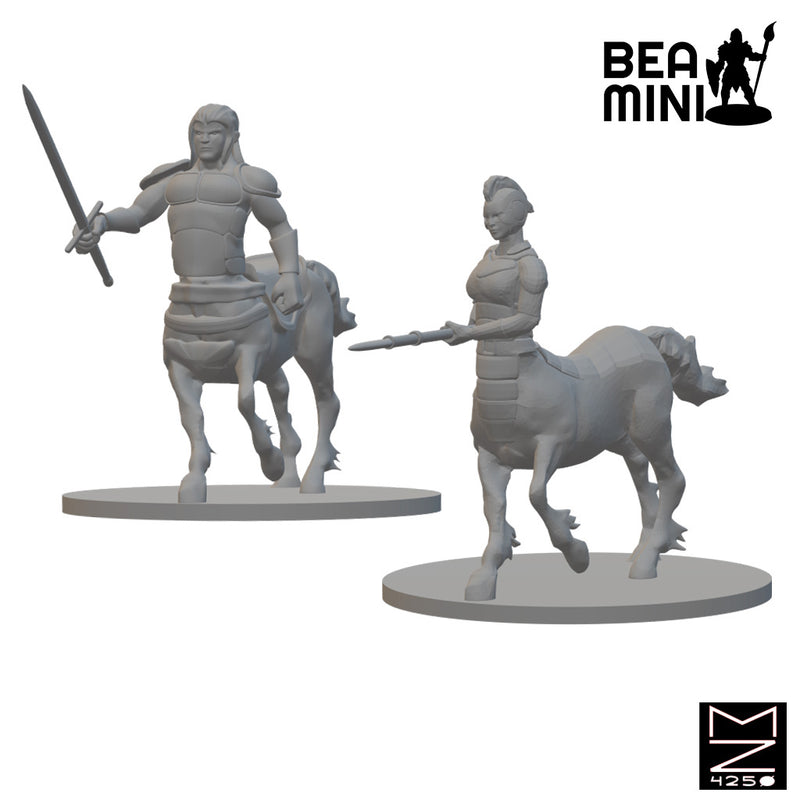 Centaurs | BeaMini Unpainted RPG Miniatures