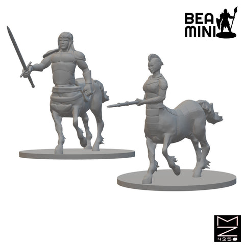 Centaurs | BeaMini Unpainted RPG Miniatures