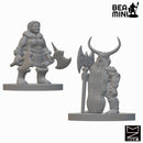 Dwarf Barbarians (Wave 3) | BeaMini Unpainted RPG Miniatures