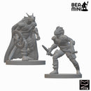 Dragonborn Rogues | BeaMini Unpainted RPG Miniatures