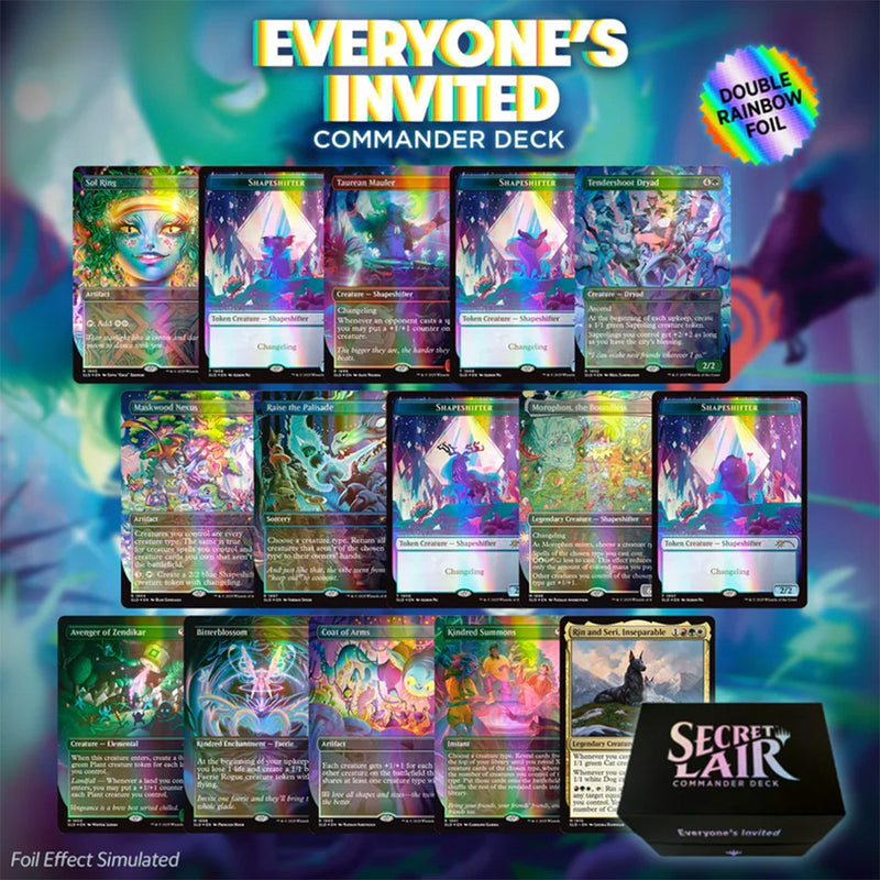 Magic: The Gatheirng - Secret Lair: Drop Series - Everyone's Invited! Commander Deck ( Rainbow Foil Edition)