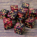 MTG Positive Counter Dice (pack of 10) - Red and Black