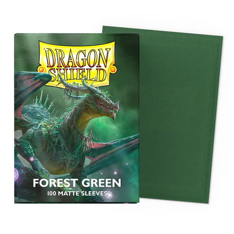 Dragon Shield Standard Matte Sleeves 100 Pack - Forest Green